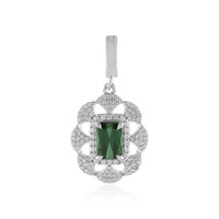 Pendentif en argent et Tourmaline verte de Benedito