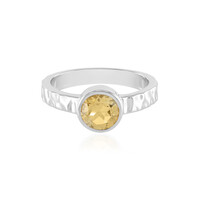 Bague en argent et Citrine