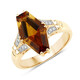 Bague en or et Citrine Madère (SUHANA)