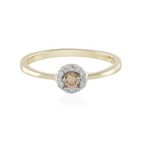 Bague en or et Diamant champagne SI2