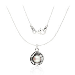 Collier en argent et Perle de culture d'eau douce