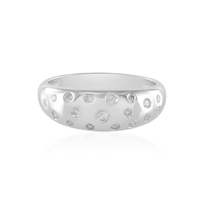 Bague en argent et Diamant I2 (J)