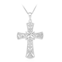 Collier en argent et Diamant PK (J)