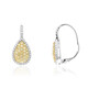 Boucles d'oreilles en or et Diamant SI2 jaune (CIRARI)