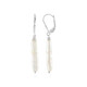 Boucles d'oreilles en argent et Perle blanche de culture d'eau douce