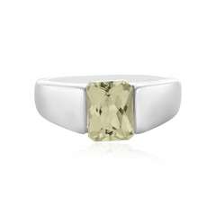 Bague en argent et Kunzite jaune canari