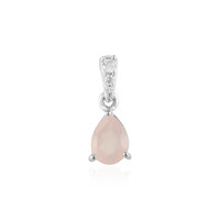 Pendentif en argent et Quartz rose