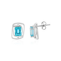 Boucles d'oreilles en argent et Topaze Paraiba