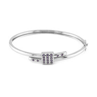 Bracelet en argent et Améthyste de Zambie