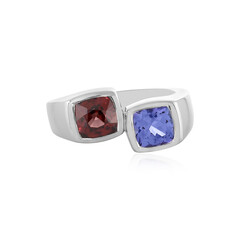 Bague en argent et Zircon rose