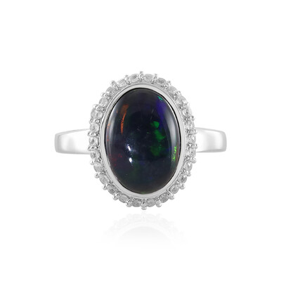 Bague en argent et Opale Mezezo