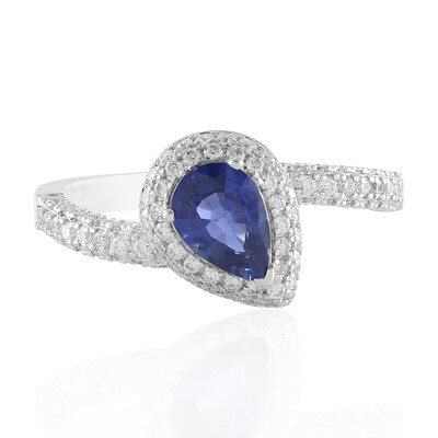 Bague en or et Saphir bleu (de Melo)