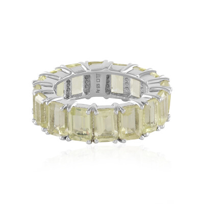 Bague en argent et Quartz citron