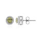 Boucles d'oreilles en argent et Quartz citron