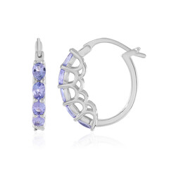 Boucles d'oreilles en argent et Tanzanite