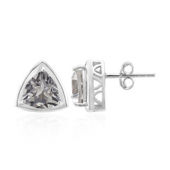 Boucles d'oreilles en argent et Topaze blanche