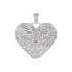 Pendentif en argent et Diamant champagne I3