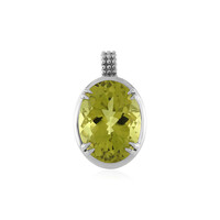 Pendentif en argent et Quartz citron