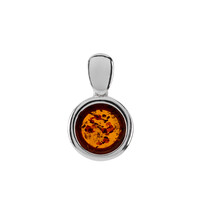 Pendentif en argent et Ambre baltique