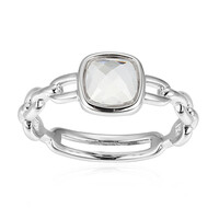 Bague en argent et Quartz blanc