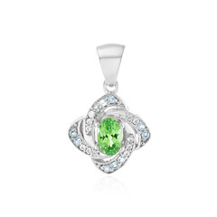 Pendentif en argent et Grenat Tsavorite