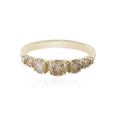 Bague en or et Diamant champagne I2 (de Melo)