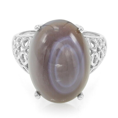 Bague en argent et Agate du Botswana