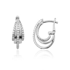 Boucles d'oreilles en platine et Diamant Flawless (F) (LUCENT DIAMONDS)