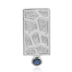 Pendentif en argent et Saphir bleu