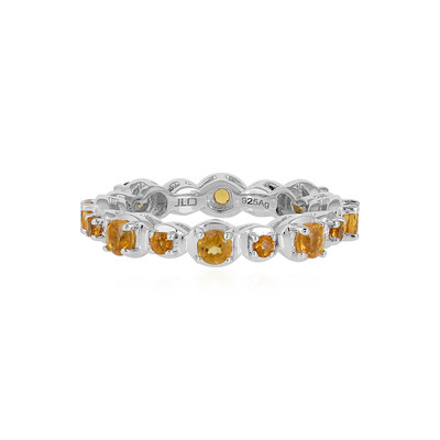 Bague en argent et Citrine