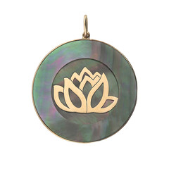 Pendentif en or et Nacre