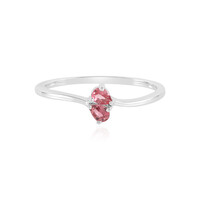 Bague en argent et Tourmaline rose du Brésil