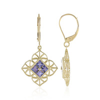 Boucles d'oreilles en or et Tanzanite AAA (Ornaments by de Melo)