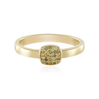 Bague en argent et Diamant jaune I3