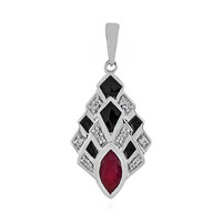 Pendentif en argent et Rubis