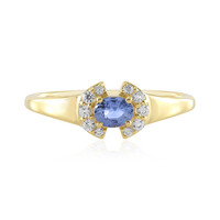 Bague en argent et Saphir bleu de Ceylan non chauffé