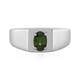 Bague en argent et Zircon de Ceylan vert