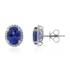 Boucles d'oreilles en or et Tanzanite AAA (CIRARI)