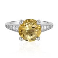 Bague en argent et Citrine