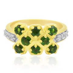 Bague en argent et Diopside de Russie (Remy Rotenier)