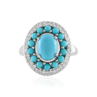 Bague en argent et Turquoise Sleeping Beauty