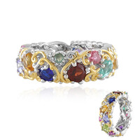 Bague en argent et Grenat rouge (Gems en Vogue)