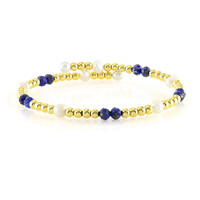 Bracelet en acier et Lapis-Lazuli (Riya)