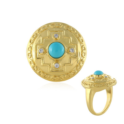 Bague en argent et Turquoise Sleeping Beauty