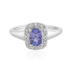 Bague en argent et Tanzanite non chauffée