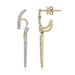 Boucles d'oreilles en or et Diamant SI1 (G)