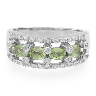 Bague en argent et Tourmaline Paraïba