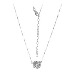 Collier en argent et Topaze blanche