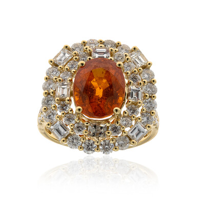 Bague en or et Grenat mandarine (de Melo)