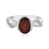 Bague en argent et Grenat Hessonite